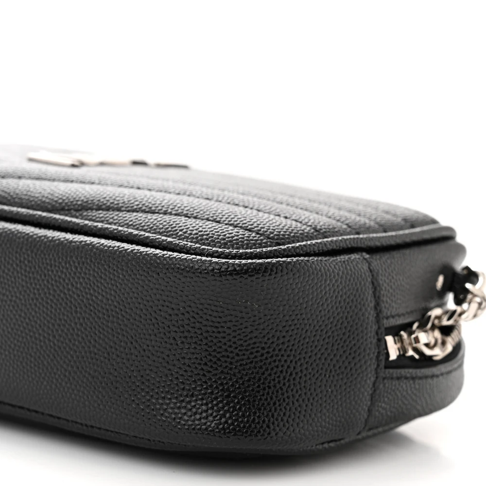 Superfake Saint Laurent Leather Mini Lou Bag with Silver Hardware - Image 5