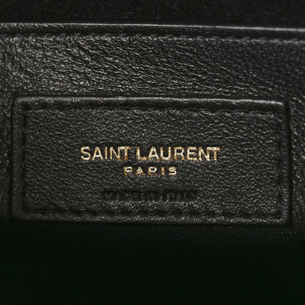 Saint Laurent Medium Uptown Tote Replicas in Shiny Calfskin Leather - Image 2