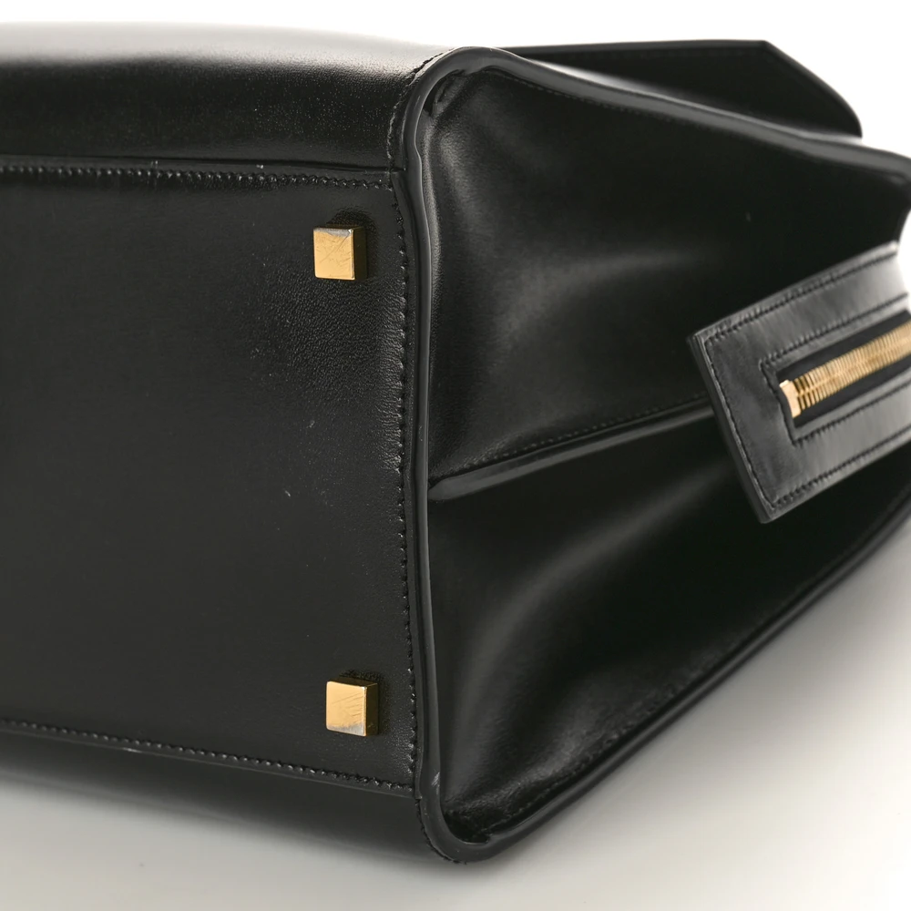 Saint Laurent Medium Uptown Tote Replicas in Shiny Calfskin Leather - Image 5