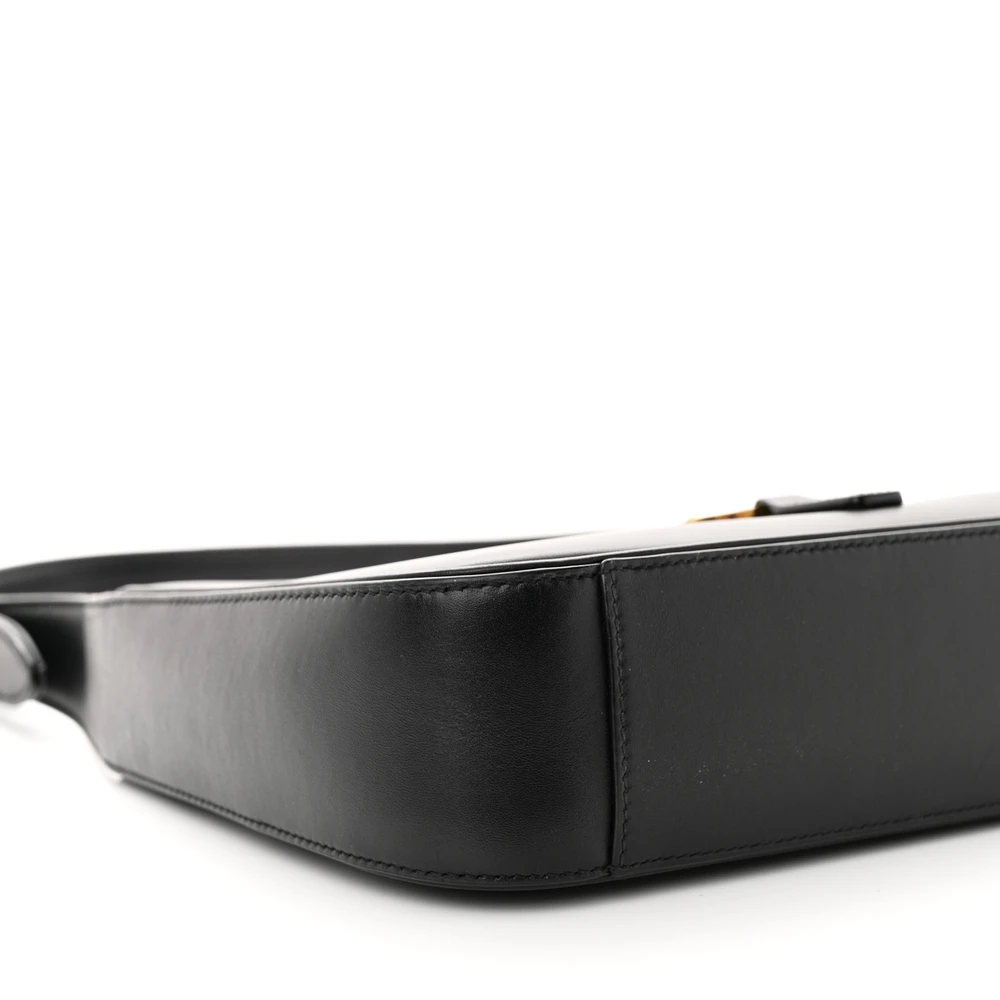 Saint Laurent Black Smooth Calfskin Leather Medium Le 5 À 7 Hobo Gold Hardware Reps - Image 3