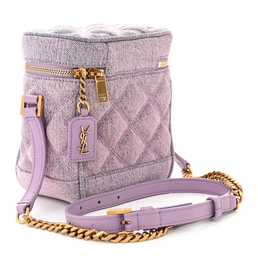 Superfake Handbags in Style: Saint Laurent Denim Vanity Bag - Image 3