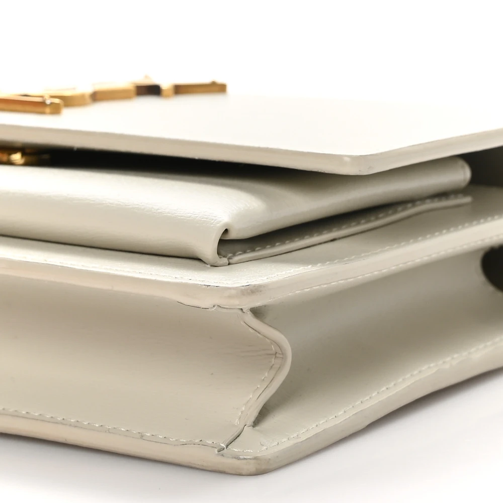 Superfake Saint Laurent Small Sunset Bag in Crema Soft Leather - Image 5