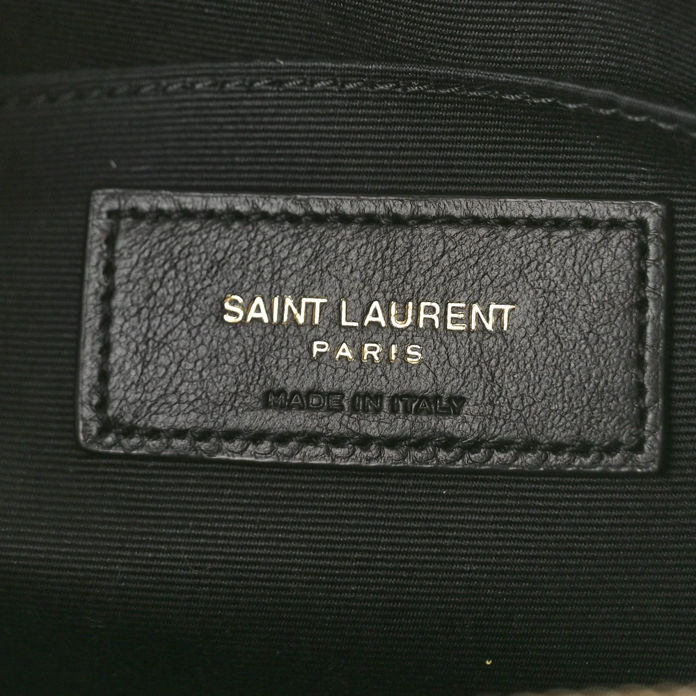 Saint Laurent Dark Latte Monogram Calfskin Leather Matelasse Leather Medium Lou Camera Bag Aged Gold Hardware Replicas - Image 2