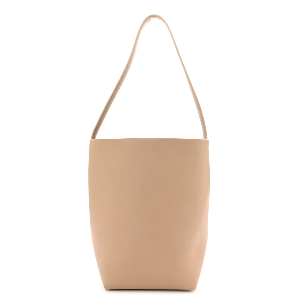 The Row Dune Calfskin Leather Medium NS Park Tote Front Replica handbags