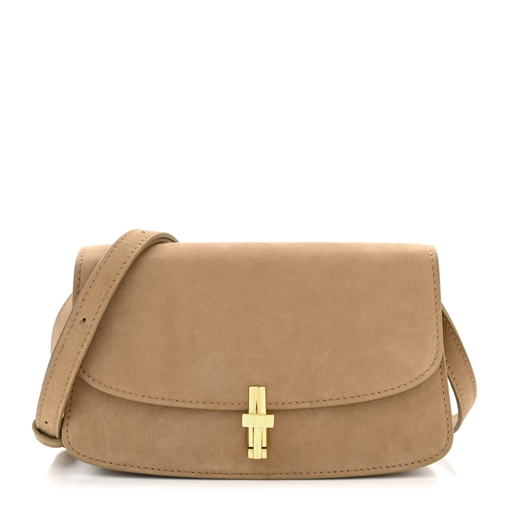 The Row Tundra Nubuck Leather EW Small Sofia Crossbody Front Replica handbags