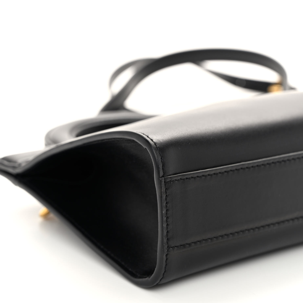 Valentino Garavani Black Calfskin Leather Mini VLogo Signature Crossbody Tote Top quality Replica - Image 4
