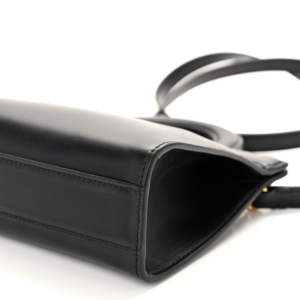 Valentino Garavani Black Calfskin Leather Mini VLogo Signature Crossbody Tote Top quality Replica - Image 5