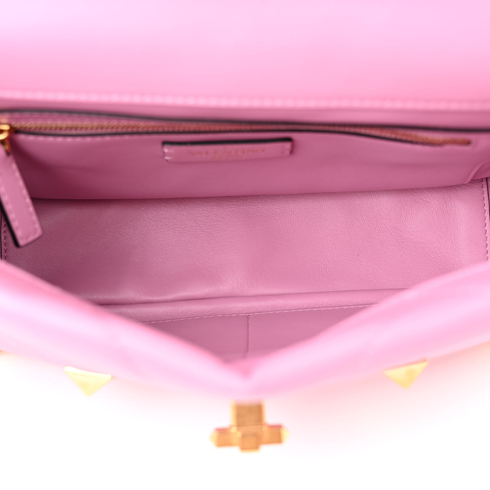 Valentino Garavani Giacinto Nappa Leather Large Roman Stud Shoulder Bag Aged Gold Hardware Top quality Replica - Image 7