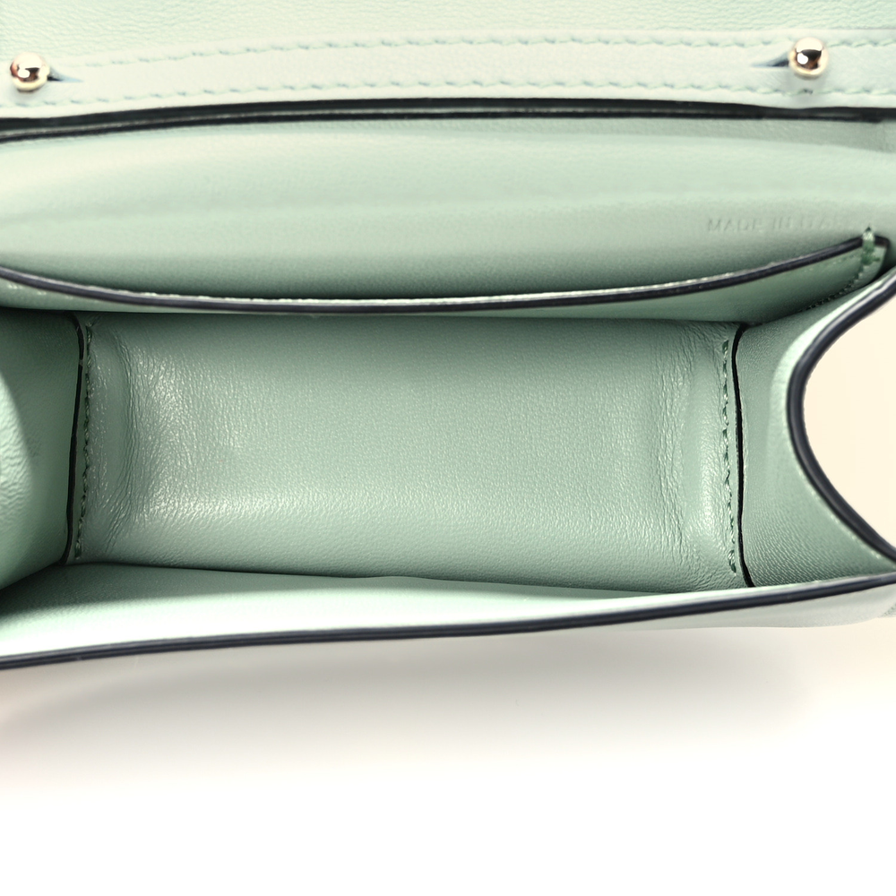 Superfake Valentino Garavani Calfskin Crystal Vlogo Micro Loco Shoulder Bag - Image 7