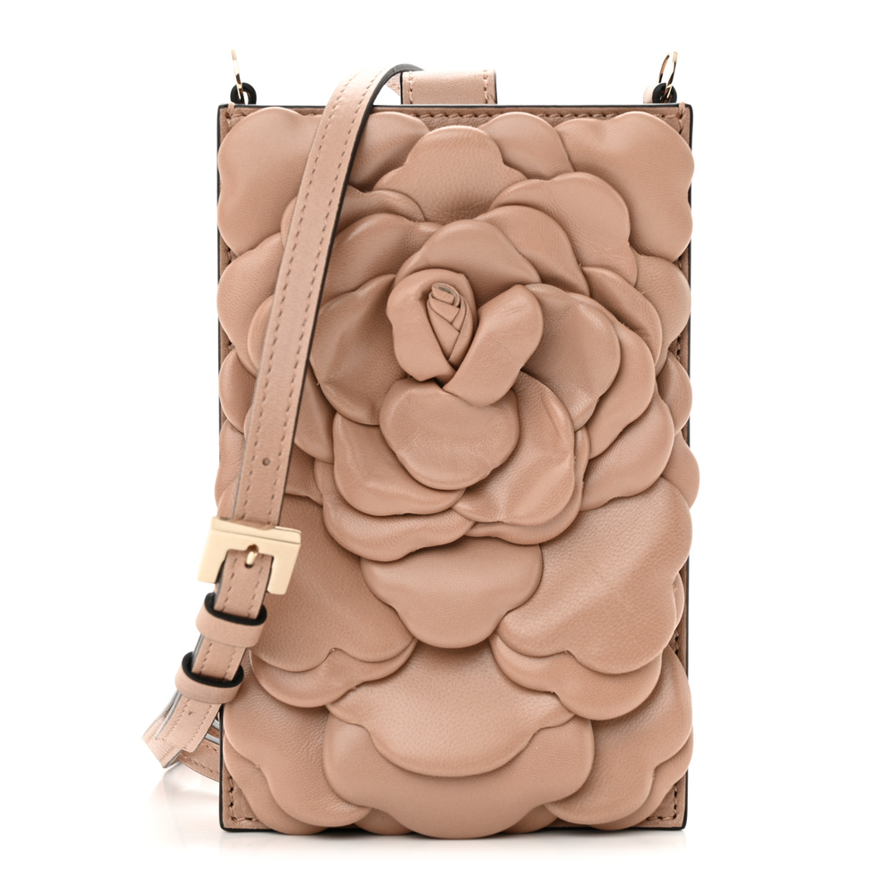 Valentino Garavani Rose Cannelle Nappa Leather Small Atelier 03 Rose Edition Messenger Bag Front replica handbags